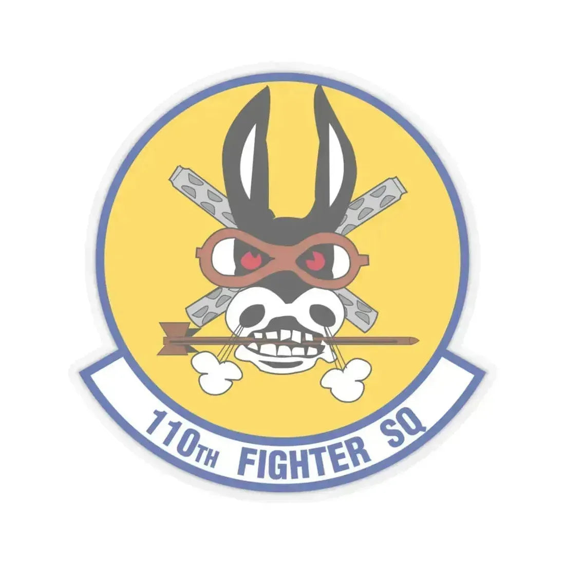 110th Fighter Squadron (U.S. Air Force) STICKER Vinyl Kiss-Cut Decal 6 Inch Transparent - The Sticker Space