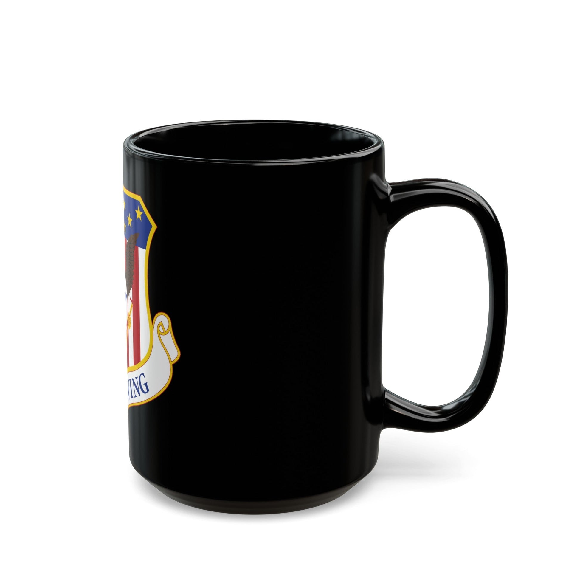 110th Wing emblem (U.S. Air Force) Black Coffee Mug-The Sticker Space