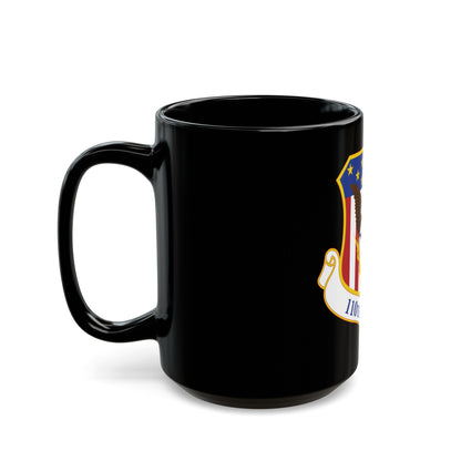 110th Wing emblem (U.S. Air Force) Black Coffee Mug-The Sticker Space