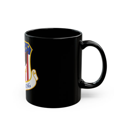 110th Wing emblem (U.S. Air Force) Black Coffee Mug-The Sticker Space