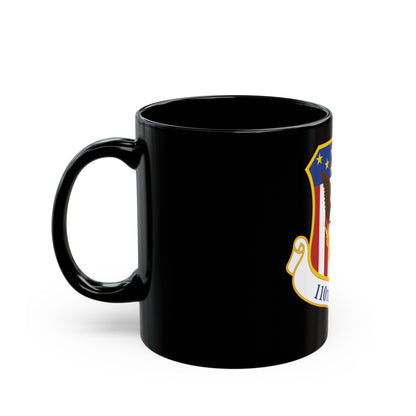 110th Wing emblem (U.S. Air Force) Black Coffee Mug-The Sticker Space