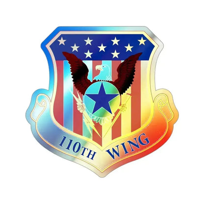 110th Wing (U.S. Air Force) Holographic STICKER Die-Cut Vinyl Decal 3 Inch Holographic - The Sticker Space