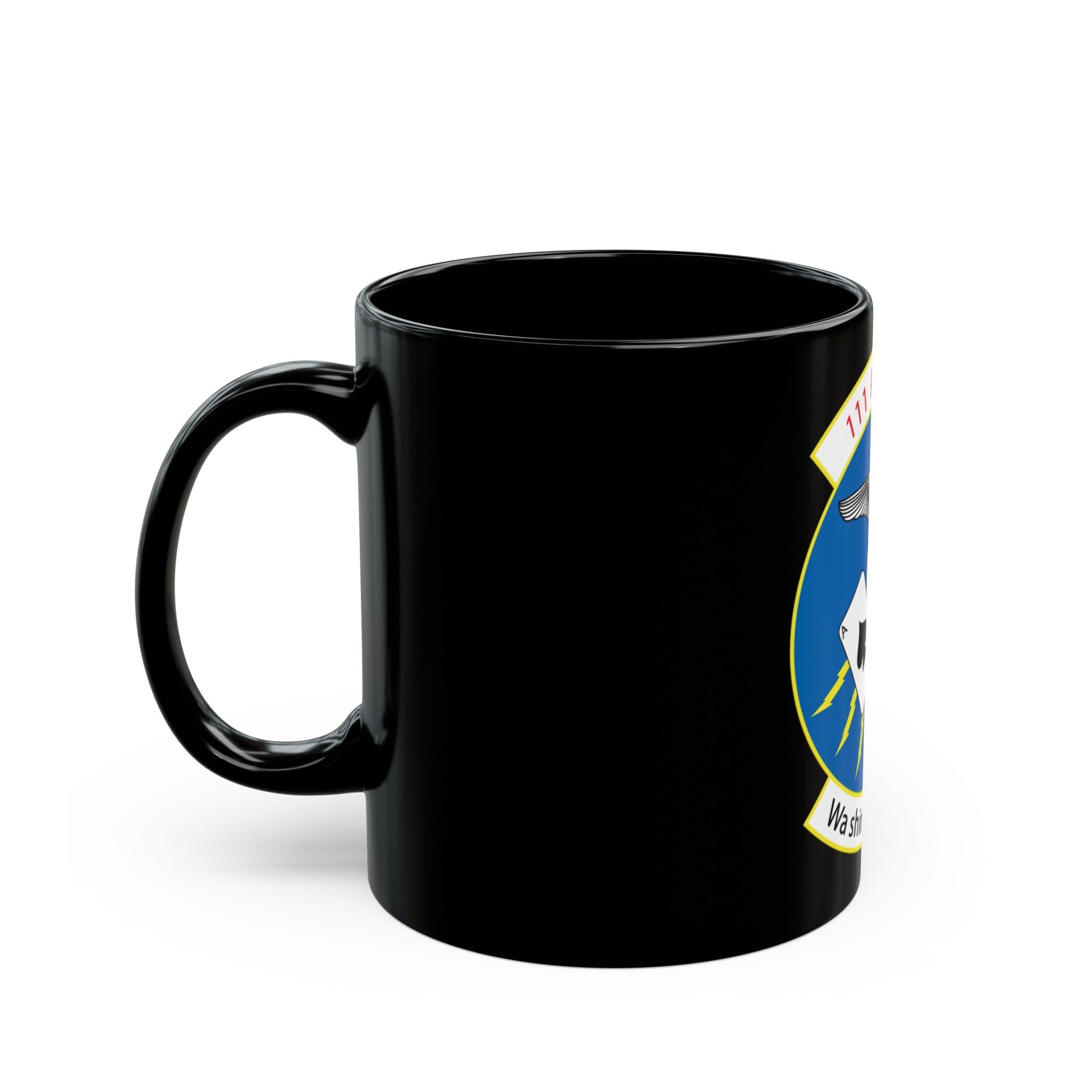 111 ASOC Sq Washington ANG (U.S. Air Force) Black Coffee Mug-The Sticker Space