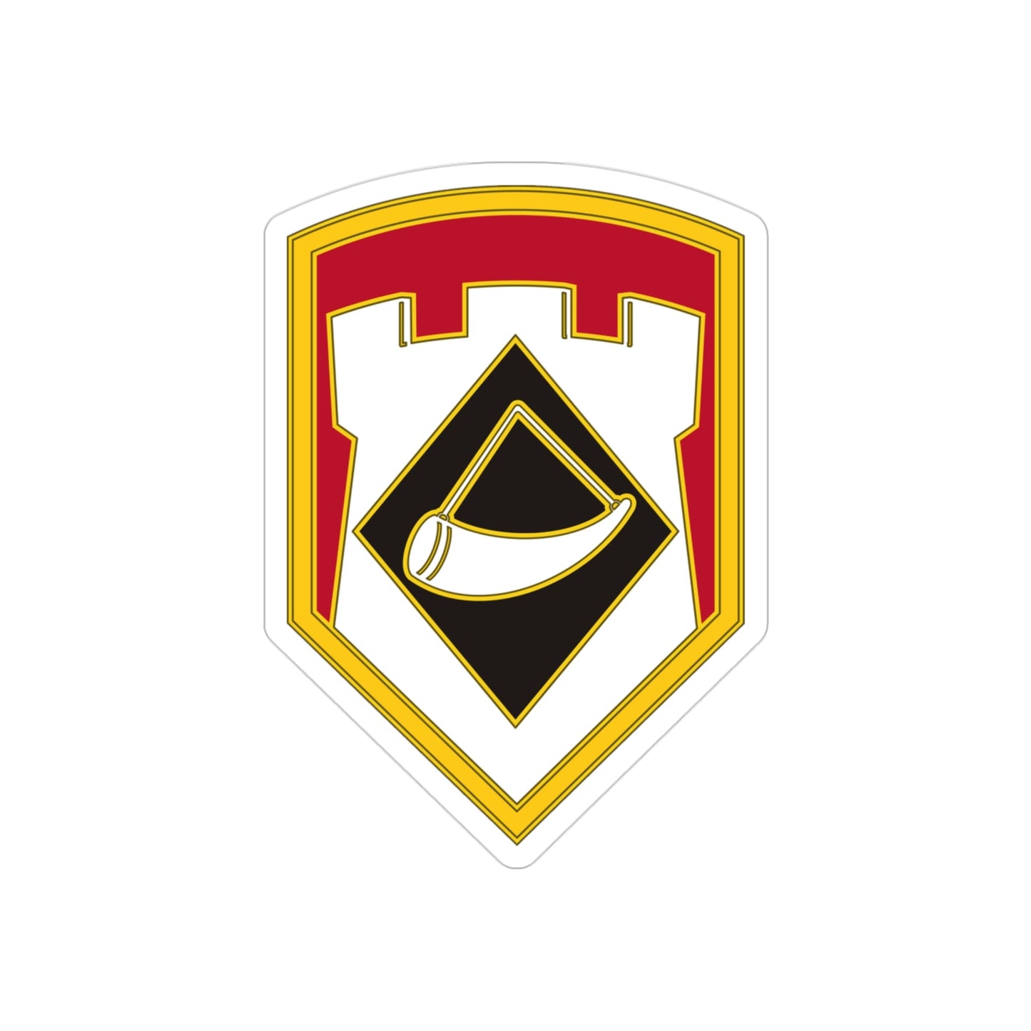 111 Engineer Brigade (U.S. Army) REVERSE PRINT Transparent STICKER-3" × 3"-The Sticker Space