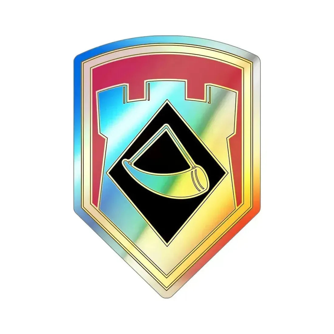 111 Engineer Brigade (U.S. Army) Holographic STICKER Die-Cut Vinyl Decal 6 Inch Holographic - The Sticker Space