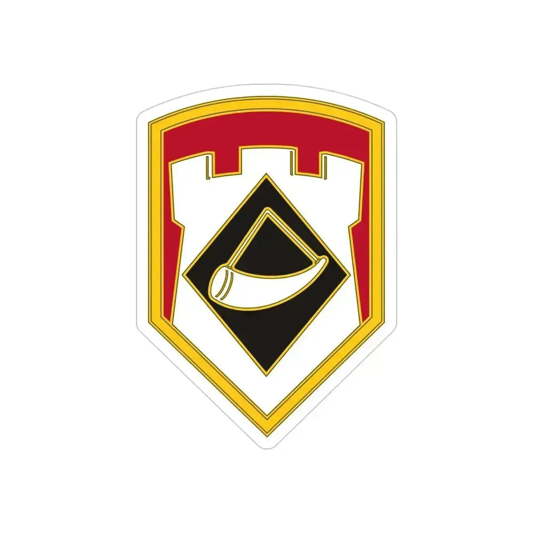 111 Engineer Brigade (U.S. Army) REVERSE PRINT Transparent Die-Cut STICKER 4 Inch Die-Cut Transparent - The Sticker Space