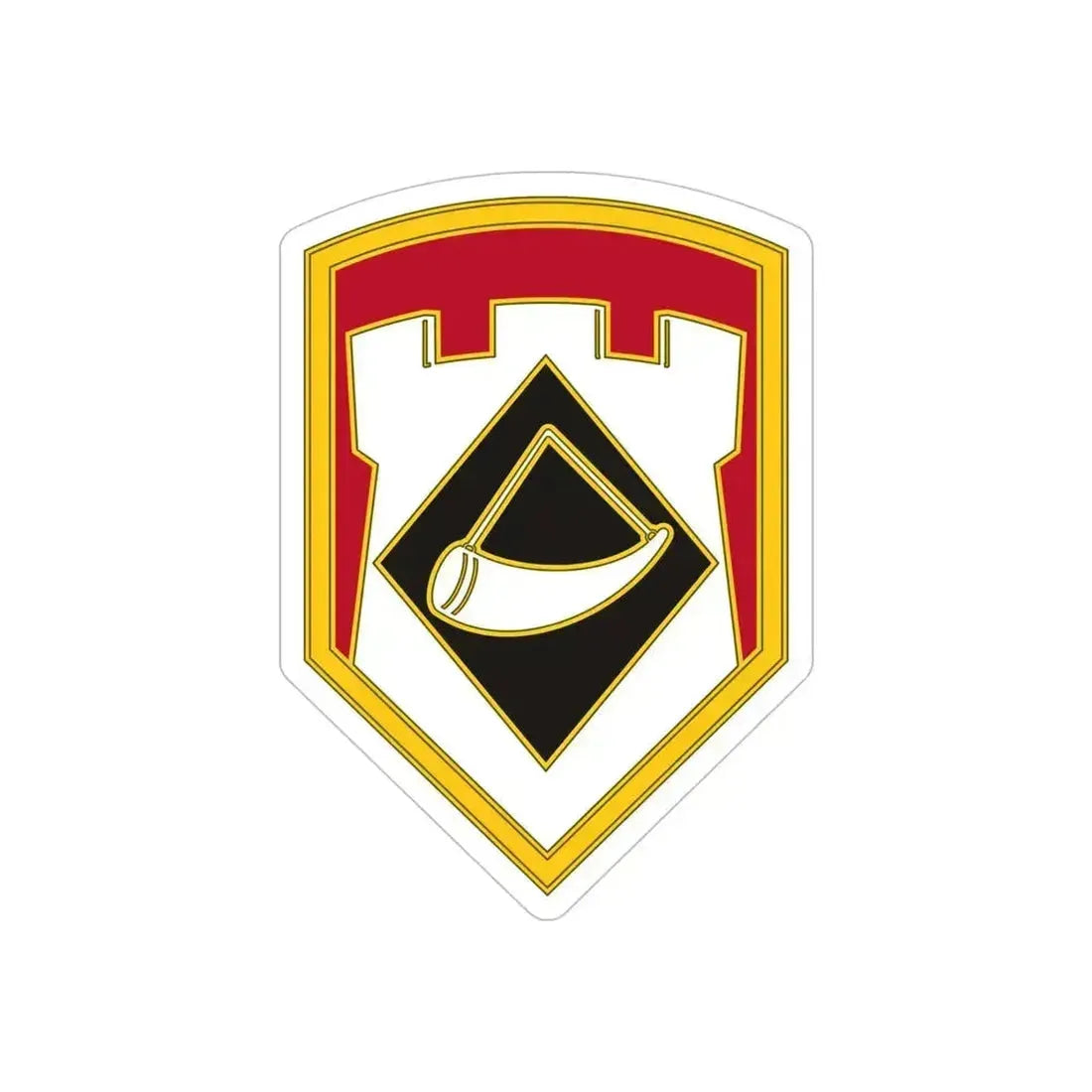 111 Engineer Brigade (U.S. Army) REVERSE PRINT Transparent Die-Cut STICKER 5 Inch Die-Cut Transparent - The Sticker Space