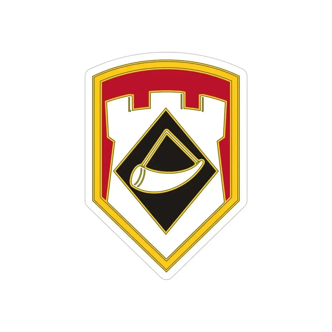 111 Engineer Brigade (U.S. Army) REVERSE PRINT Transparent Die-Cut STICKER - The Sticker Space