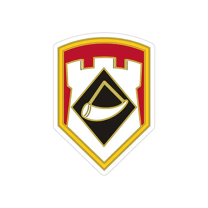 111 Engineer Brigade (U.S. Army) REVERSE PRINT Transparent Die-Cut STICKER - The Sticker Space
