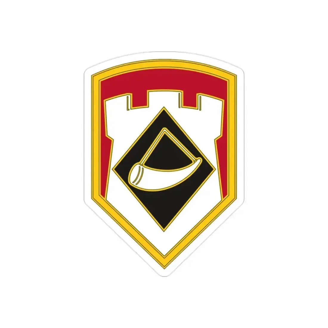 111 Engineer Brigade (U.S. Army) REVERSE PRINT Transparent Die-Cut STICKER - The Sticker Space