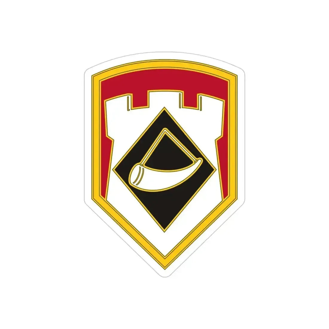 111 Engineer Brigade (U.S. Army) REVERSE PRINT Transparent Die-Cut STICKER - The Sticker Space