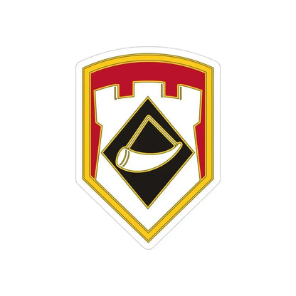111 Engineer Brigade (U.S. Army) REVERSE PRINT Transparent Die-Cut STICKER - The Sticker Space