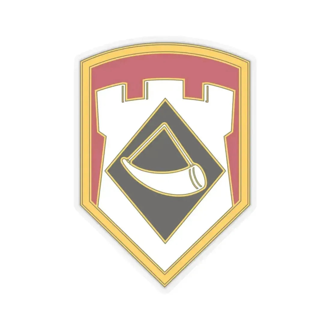 111 Engineer Brigade (U.S. Army) STICKER Vinyl Kiss-Cut Decal 4 Inch Transparent - The Sticker Space