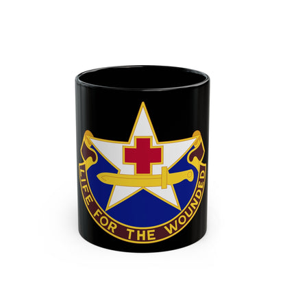 111 Medical Battalion (U.S. Army) Black Coffee Mug-11oz-The Sticker Space