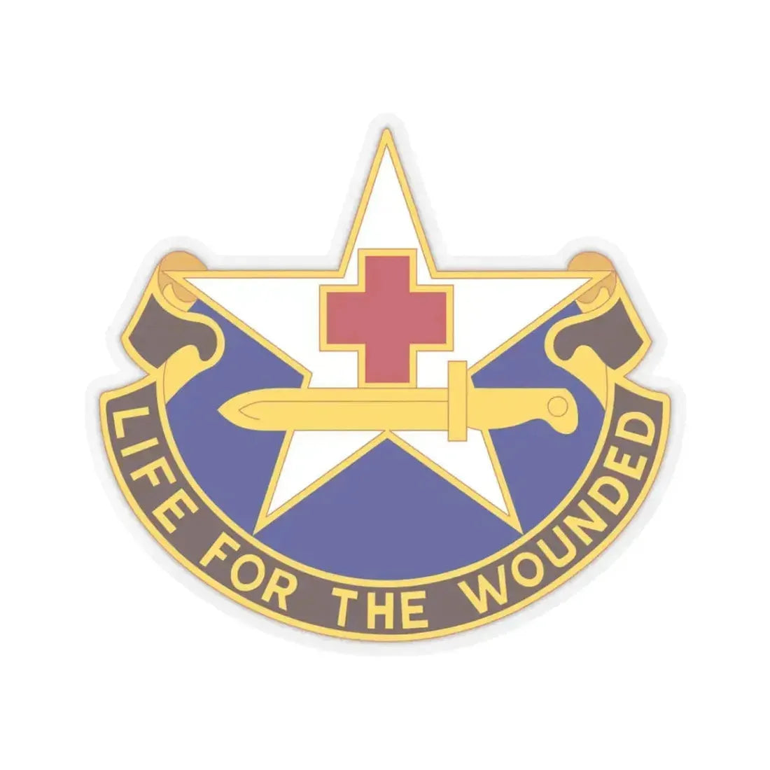 111 Medical Battalion (U.S. Army) STICKER Vinyl Kiss-Cut Decal 3 Inch Transparent - The Sticker Space