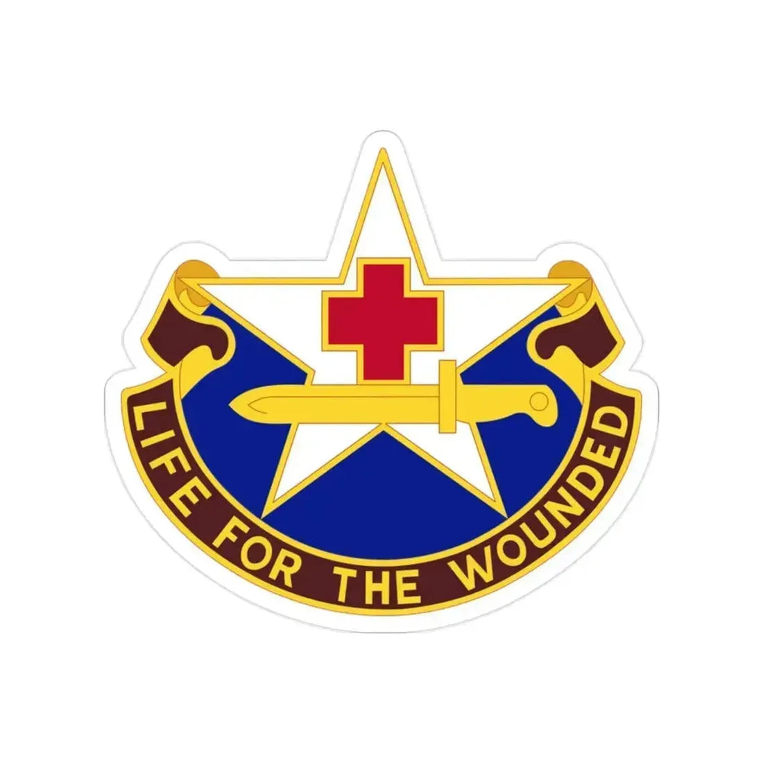 111 Medical Battalion (U.S. Army) Transparent STICKER Die-Cut Vinyl Decal 2 Inch - The Sticker Space