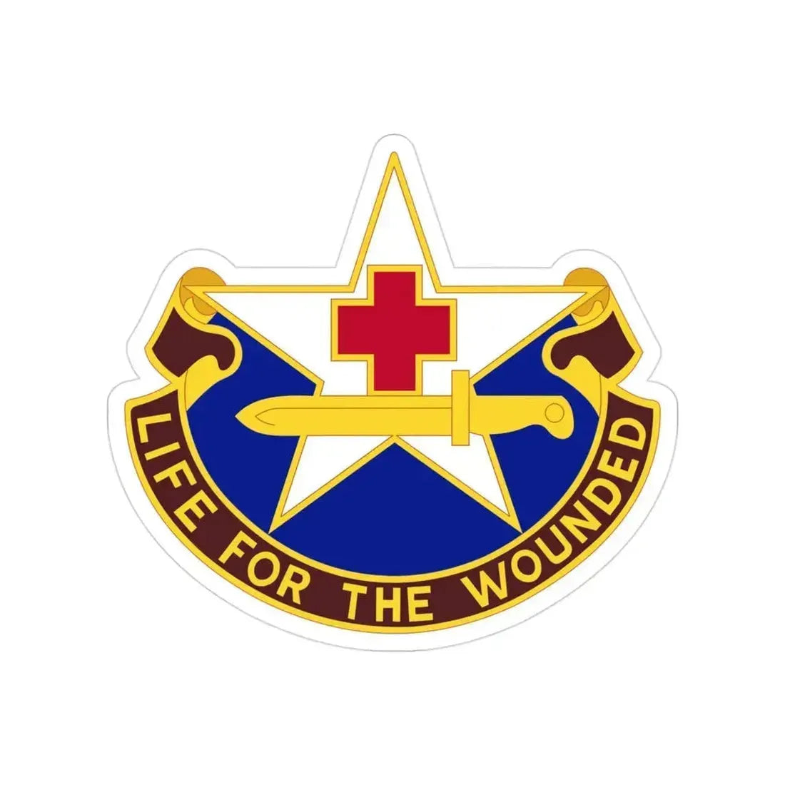 111 Medical Battalion (U.S. Army) Transparent STICKER Die-Cut Vinyl Decal - The Sticker Space