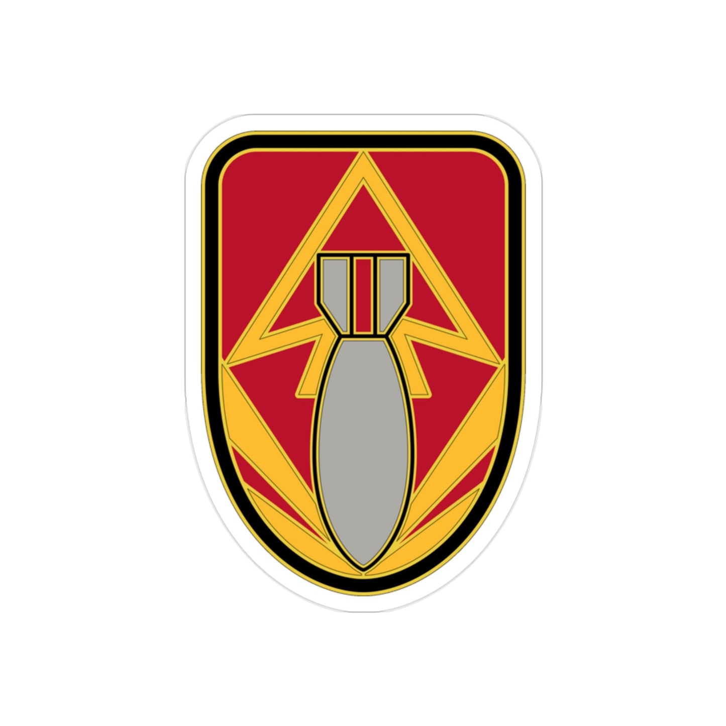 111 Ordnance Group 2 (U.S. Army) REVERSE PRINT Transparent STICKER-2" × 2"-The Sticker Space