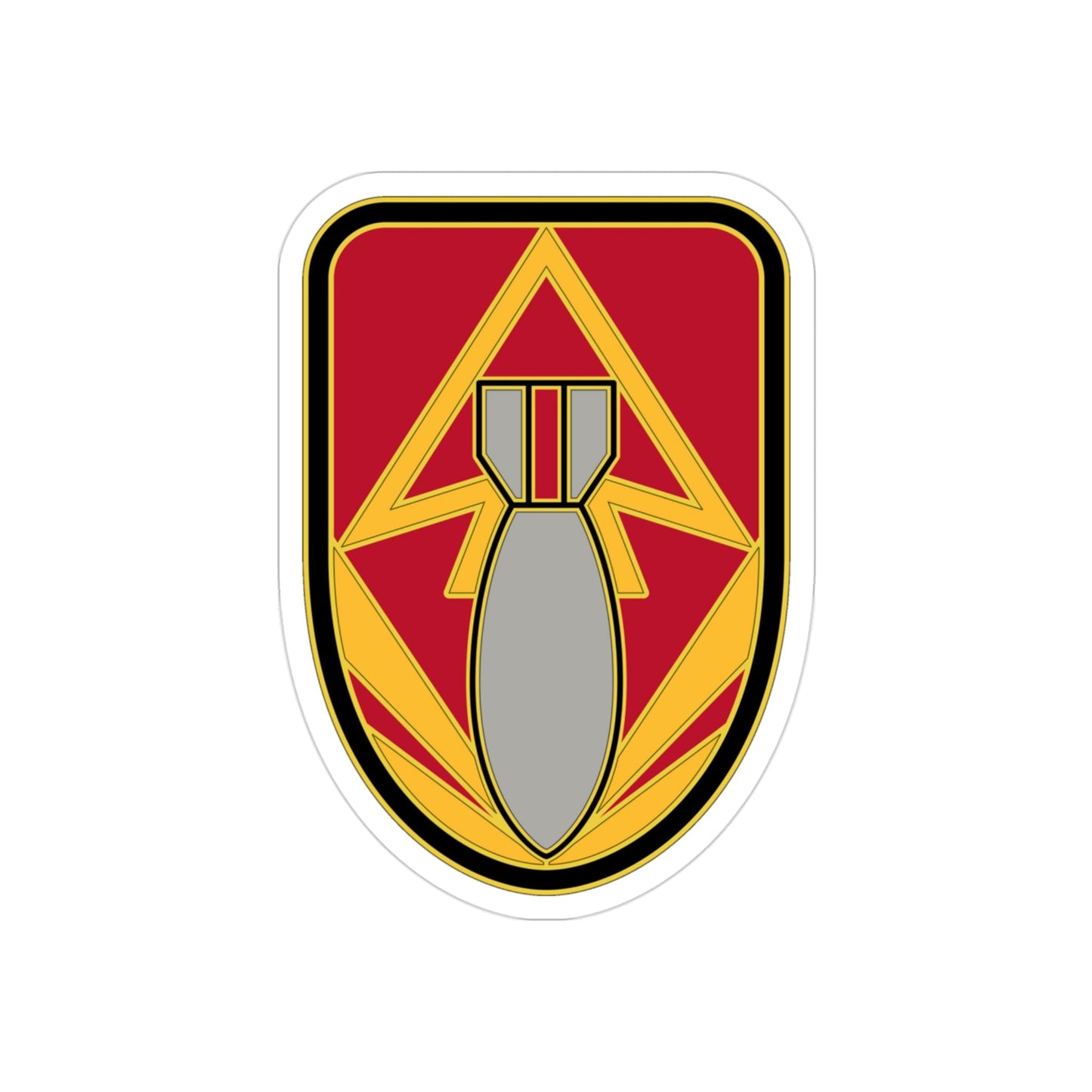 111 Ordnance Group 2 (U.S. Army) REVERSE PRINT Transparent STICKER-3" × 3"-The Sticker Space