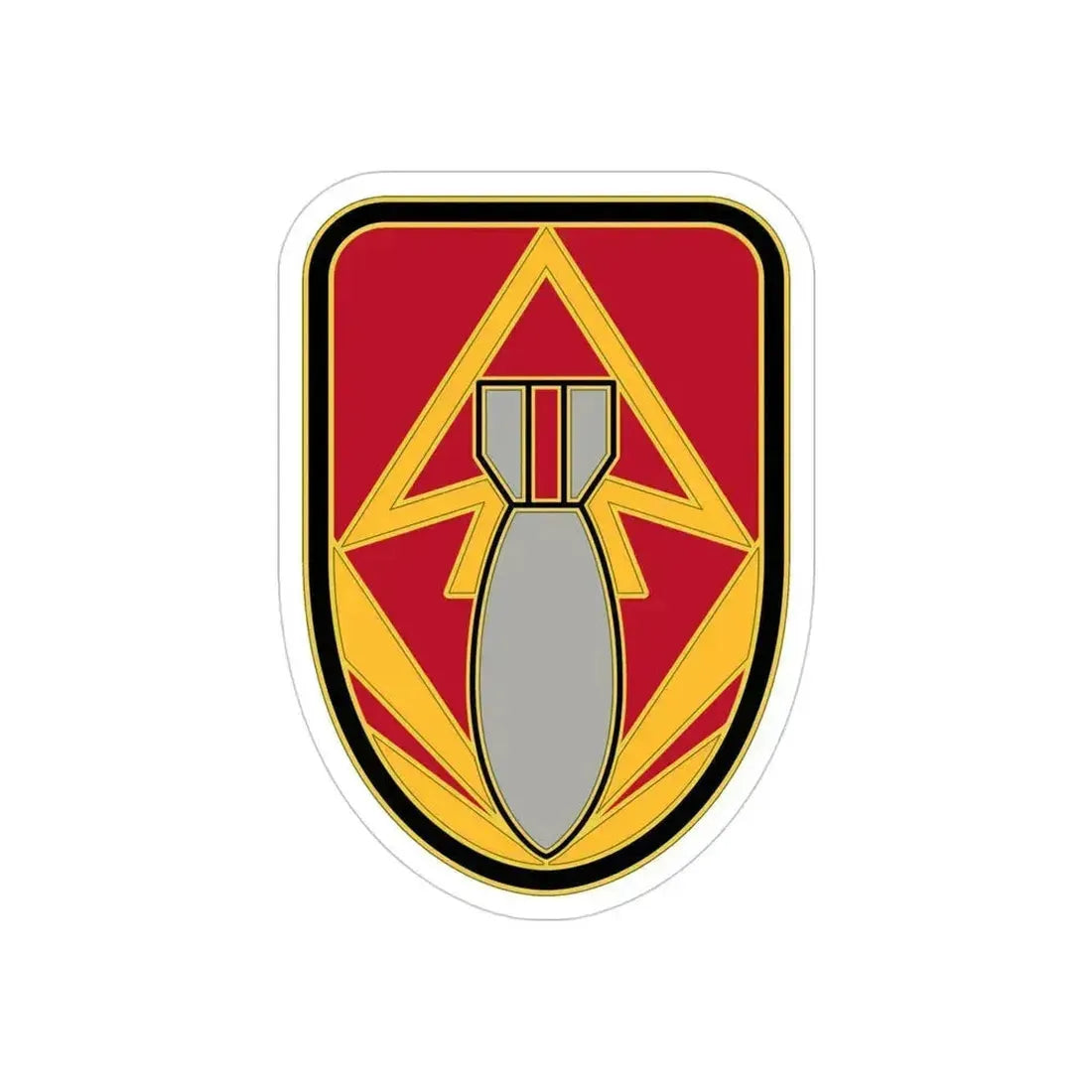 111 Ordnance Group 2 (U.S. Army) REVERSE PRINT Transparent Die-Cut STICKER 4 Inch Die-Cut Transparent - The Sticker Space