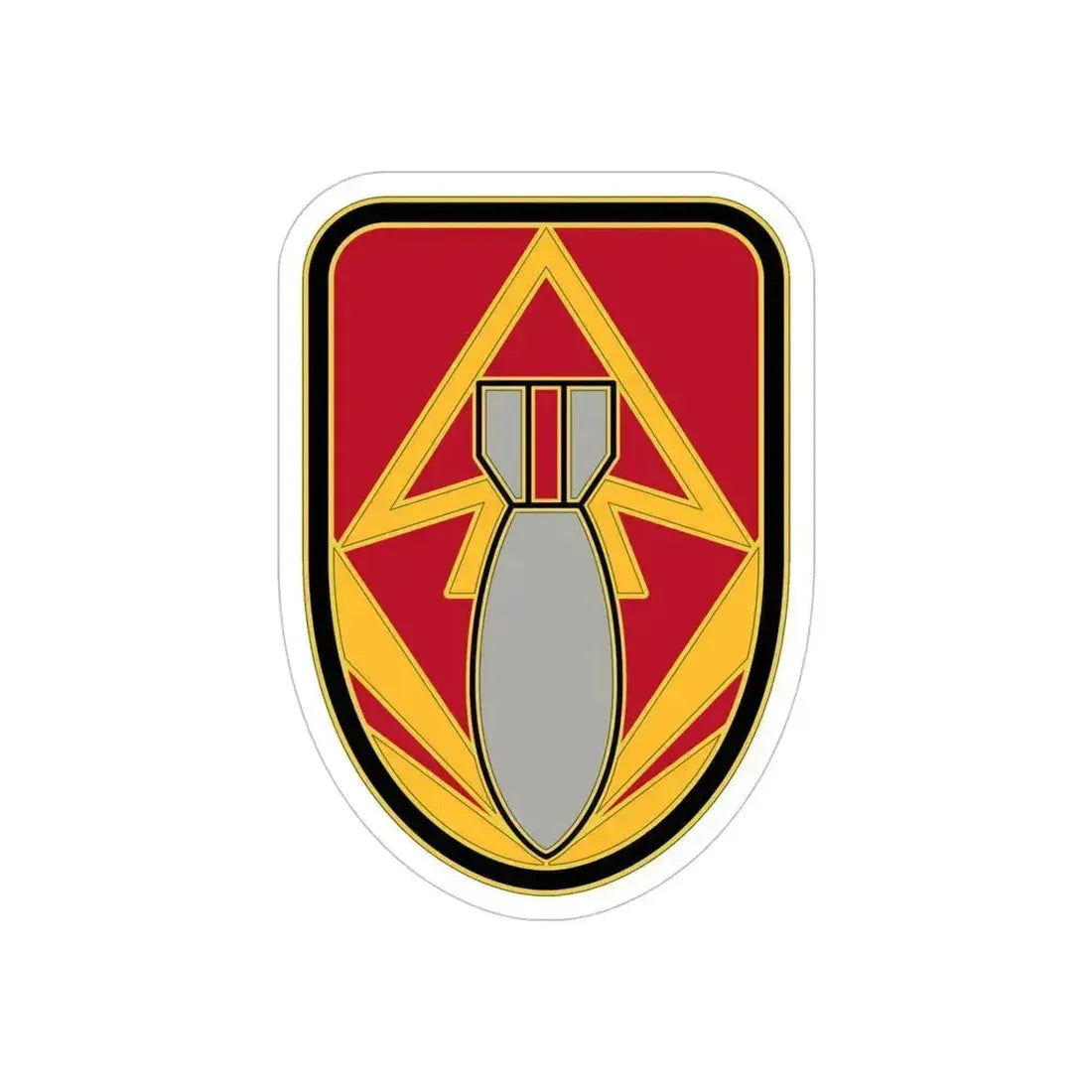 111 Ordnance Group 2 (U.S. Army) REVERSE PRINT Transparent Die-Cut STICKER 5 Inch Die-Cut Transparent - The Sticker Space