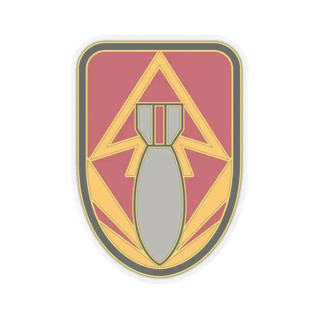 111 Ordnance Group 2 (U.S. Army) STICKER Vinyl Kiss-Cut Decal 4 Inch Transparent - The Sticker Space