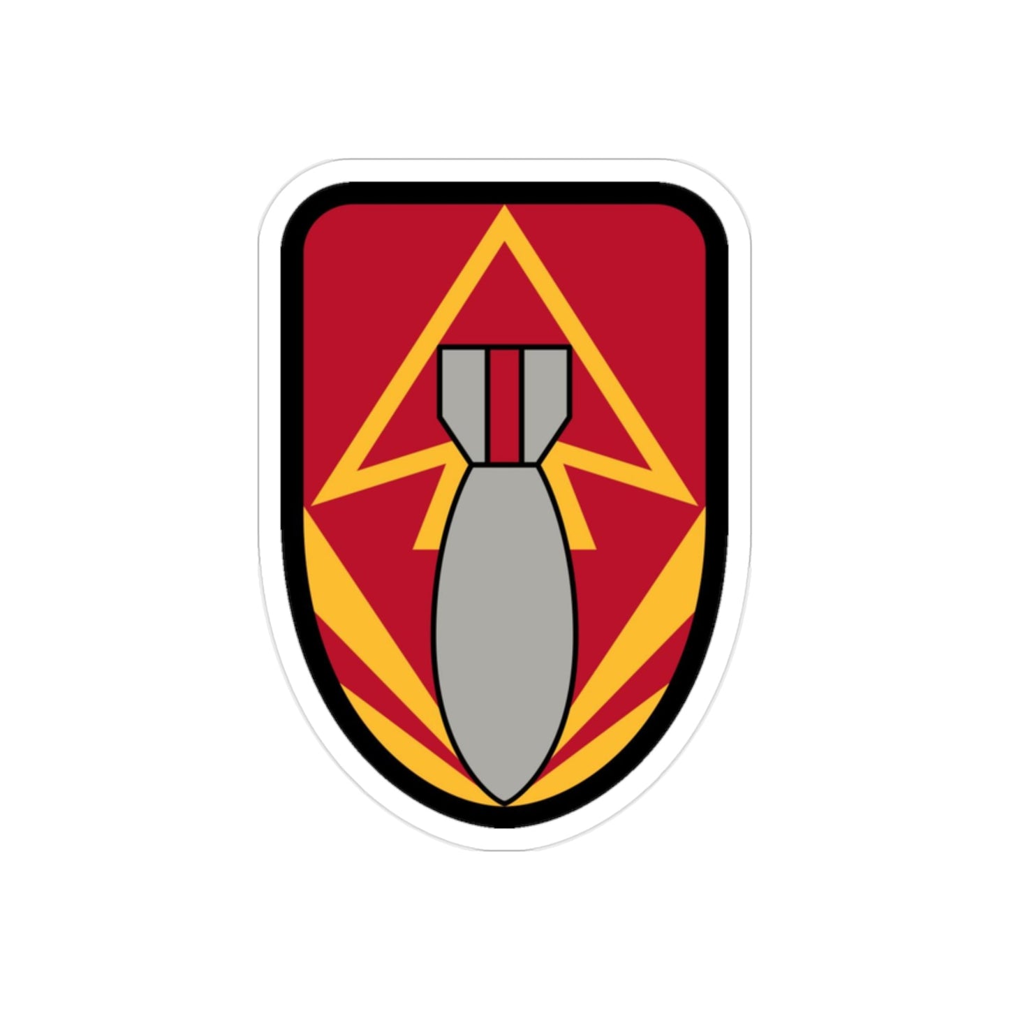 111 Ordnance Group (U.S. Army) REVERSE PRINT Transparent STICKER-2" × 2"-The Sticker Space