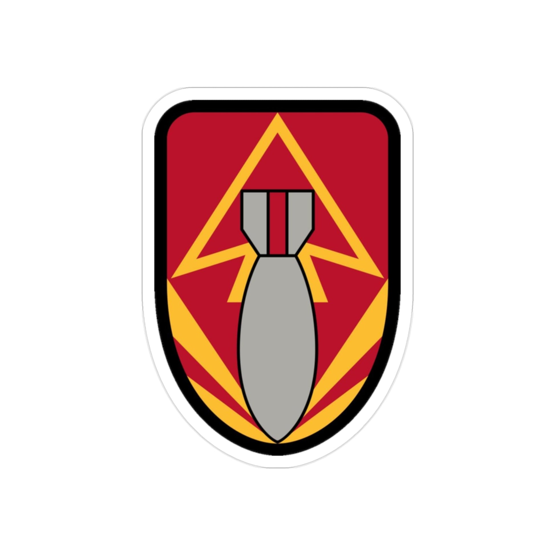 111 Ordnance Group (U.S. Army) REVERSE PRINT Transparent STICKER-2" × 2"-The Sticker Space