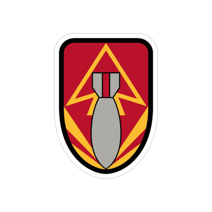 111 Ordnance Group (U.S. Army) REVERSE PRINT Transparent STICKER-3" × 3"-The Sticker Space