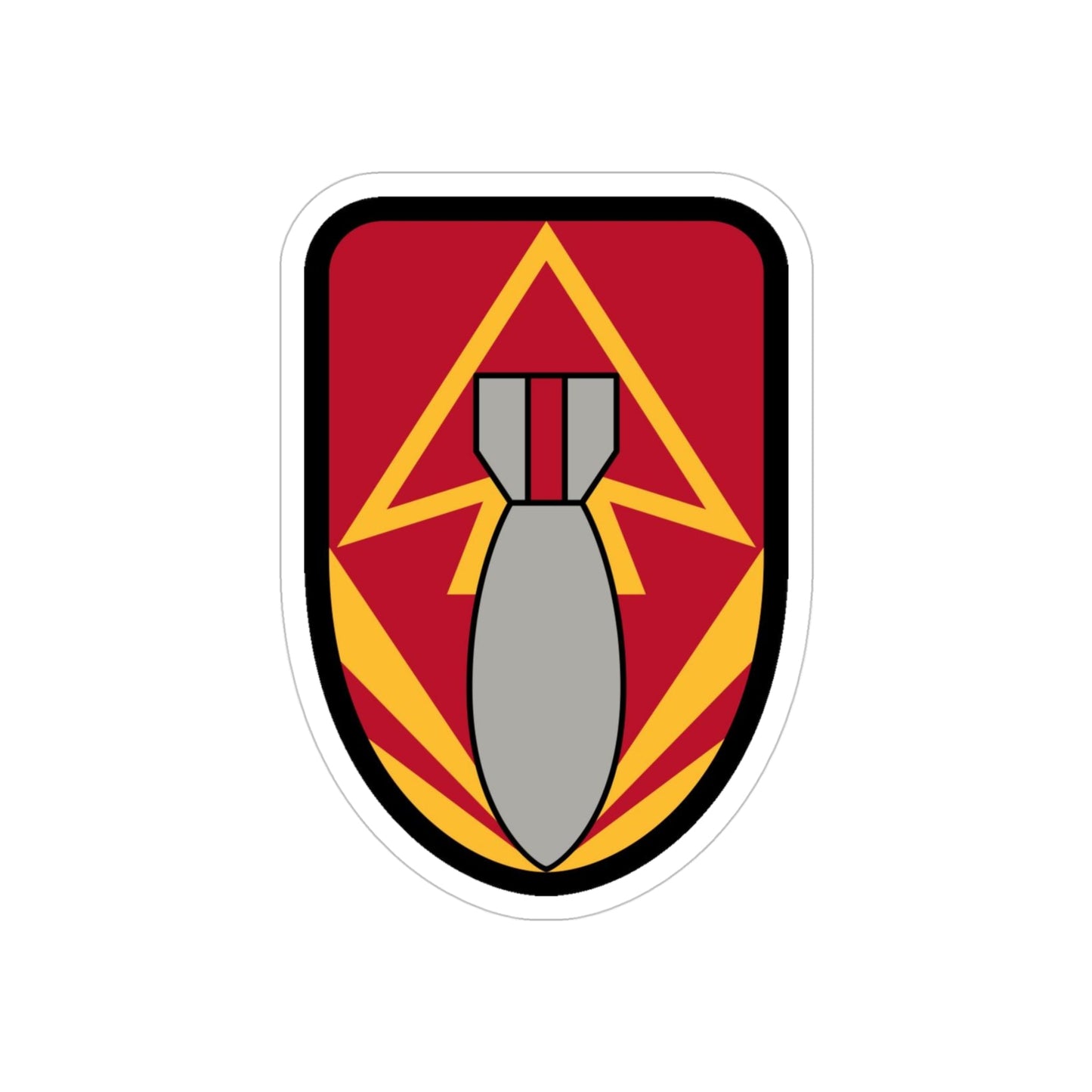 111 Ordnance Group (U.S. Army) REVERSE PRINT Transparent STICKER-4" × 4"-The Sticker Space