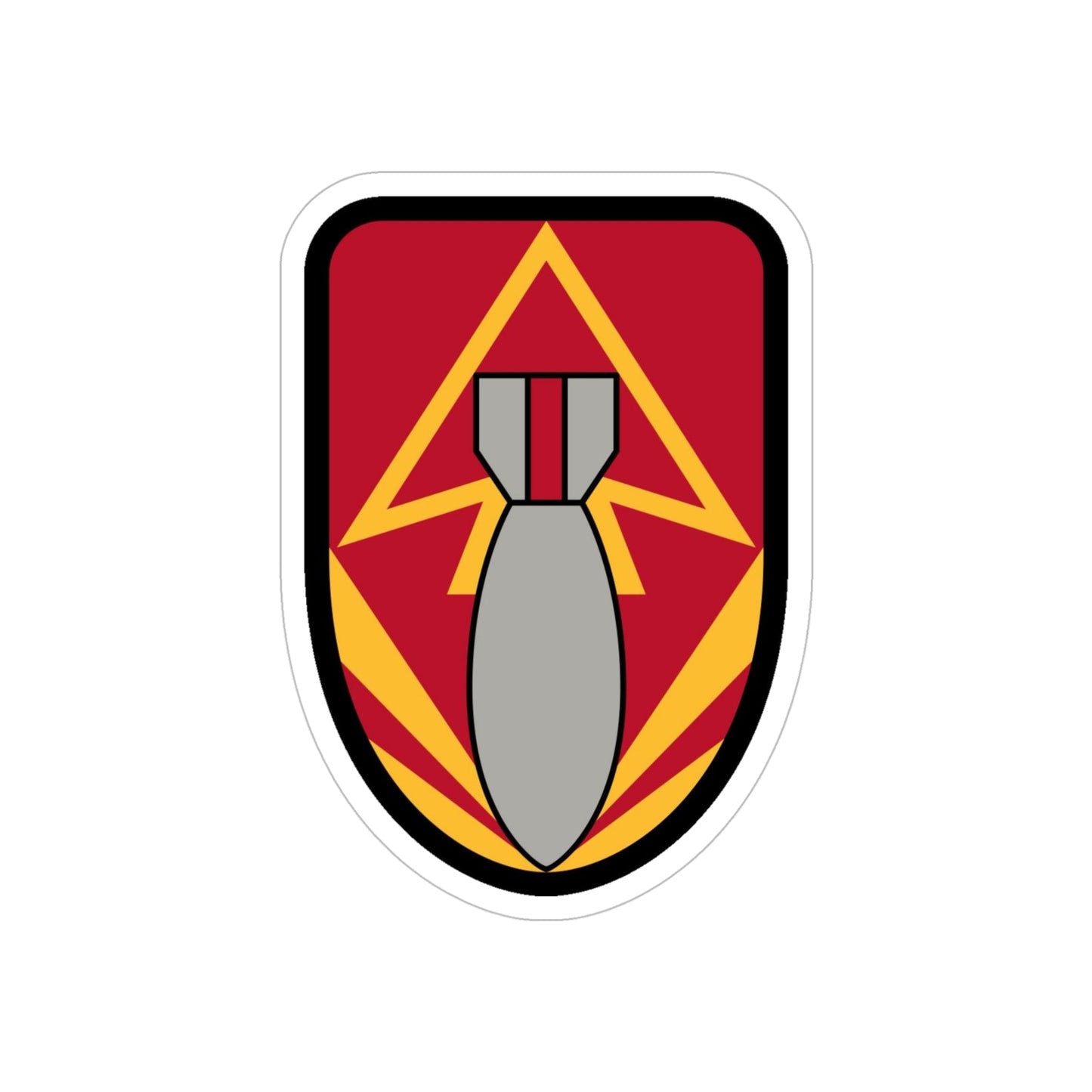 111 Ordnance Group (U.S. Army) REVERSE PRINT Transparent STICKER-5" × 5"-The Sticker Space