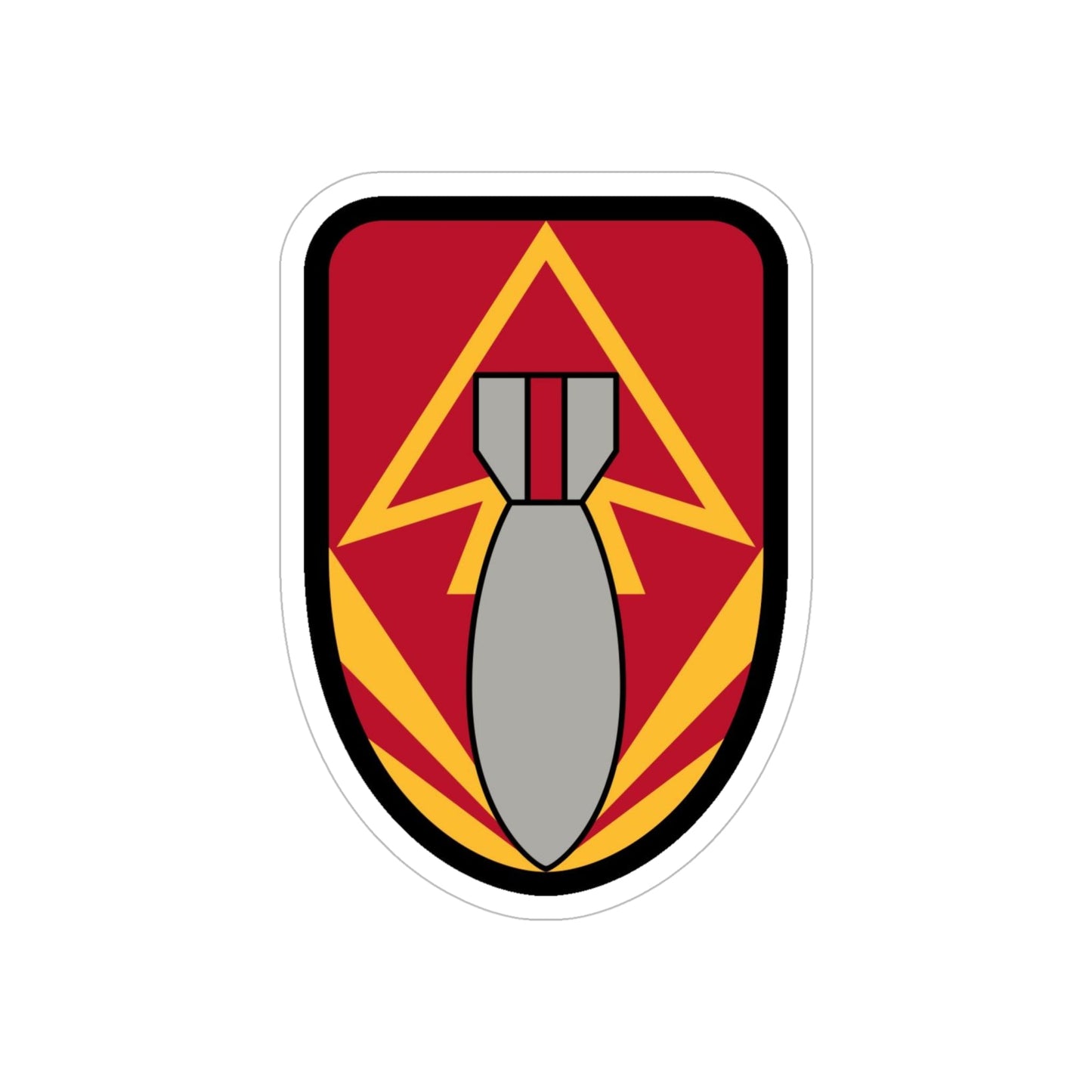 111 Ordnance Group (U.S. Army) REVERSE PRINT Transparent STICKER-6" × 6"-The Sticker Space