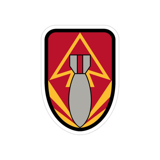 111 Ordnance Group (U.S. Army) REVERSE PRINT Transparent STICKER-6" × 6"-The Sticker Space