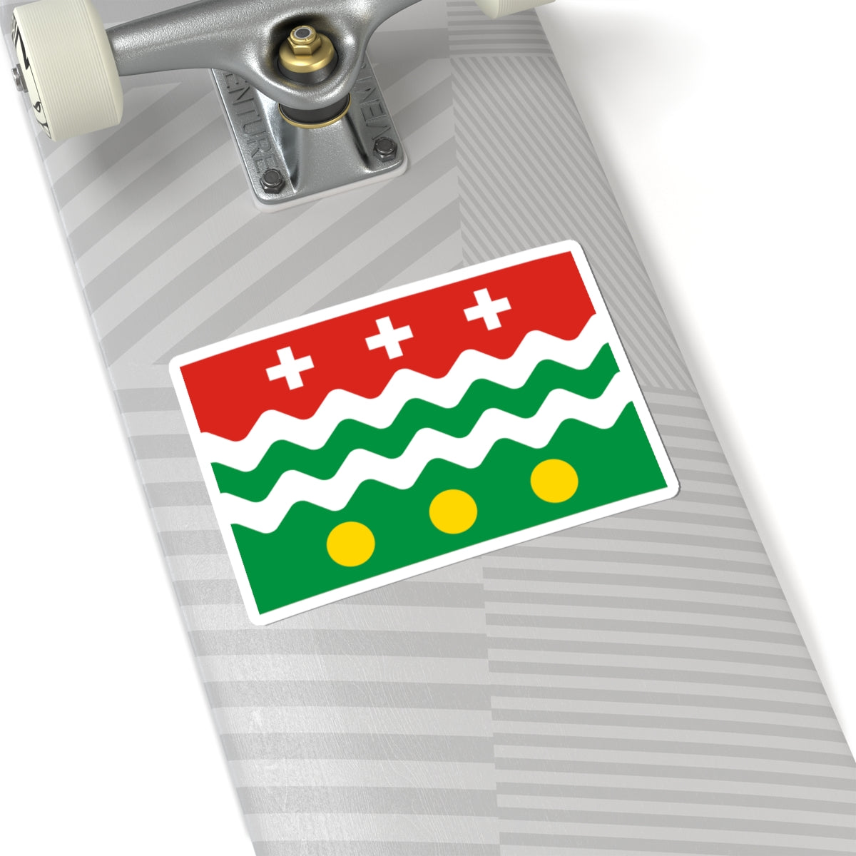 Flag of Molokovsky rayon Tver oblast (Russia) STICKER Vinyl Kiss-Cut Decal