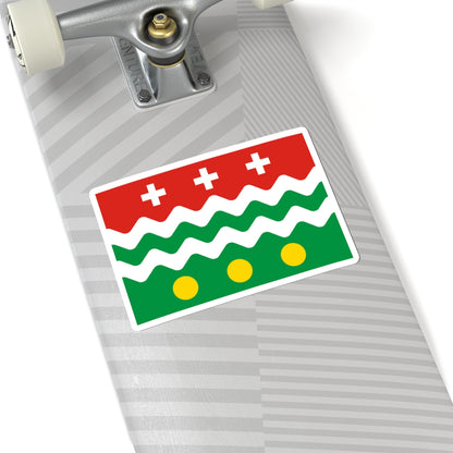 Flag of Molokovsky rayon Tver oblast (Russia) STICKER Vinyl Kiss-Cut Decal