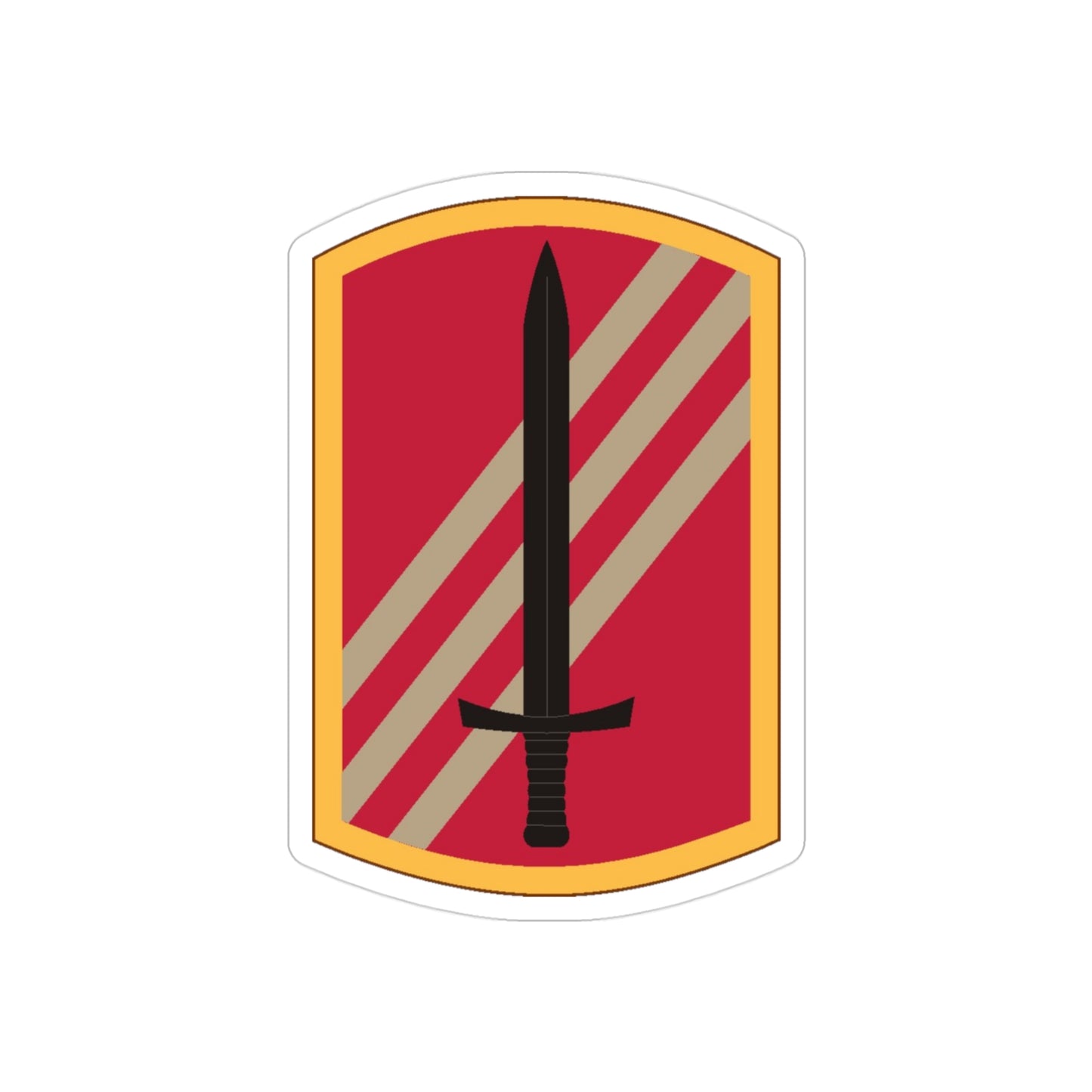 113 Sustainment Brigade (U.S. Army) REVERSE PRINT Transparent STICKER