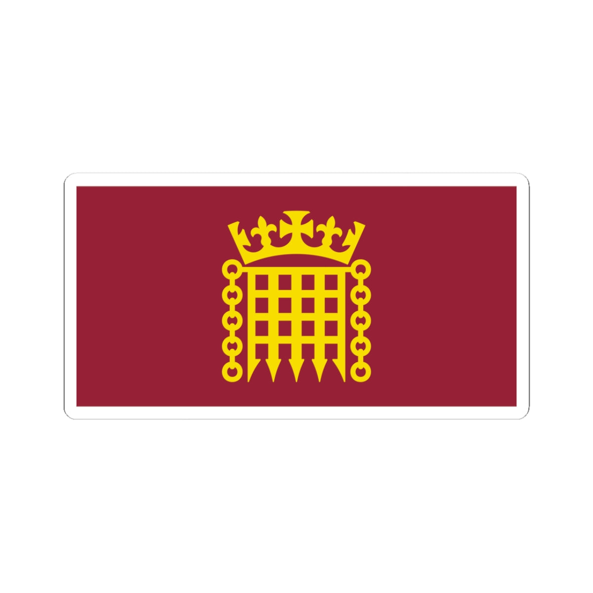 Flag House of Lords (United Kingdom) STICKER Vinyl Kiss-Cut Decal