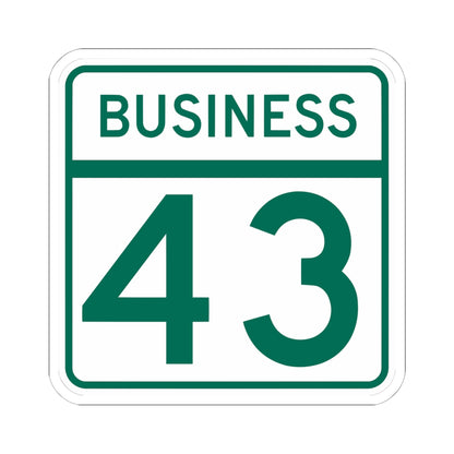MD Route 43 Business (Maryland) (Road Sign) STICKER Vinyl Kiss-Cut Decal