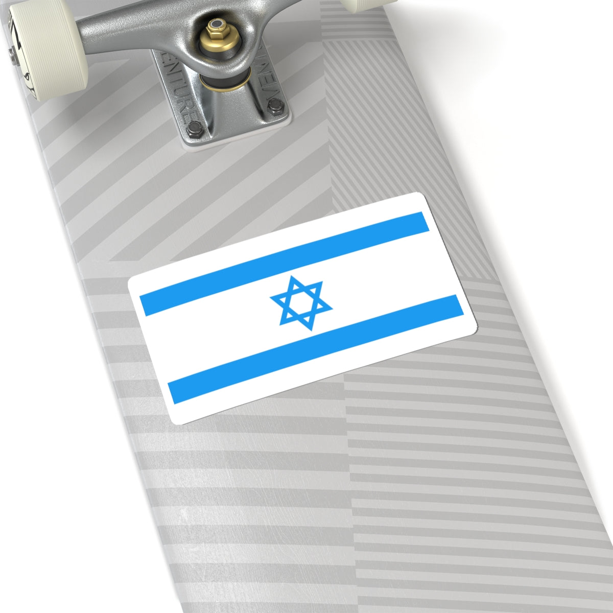 Flag of Israel Light Blue 1-2 (Israel) STICKER Vinyl Kiss-Cut Decal