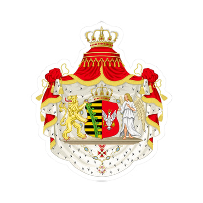 Grand Coat of Arms of Duchy of Warsaw - STICKER Vinyl Kiss-Cut Decal