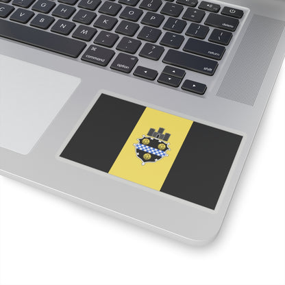 Flag of Pittsburgh, Pennsylvania - STICKER Vinyl Kiss-Cut Decal