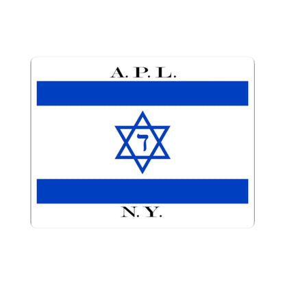 American Palestine Line house flag (Israel) STICKER Vinyl Kiss-Cut Decal