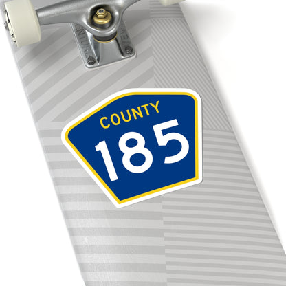 County 185 MN (Minnesota) (Road Sign) STICKER Vinyl Kiss-Cut Decal
