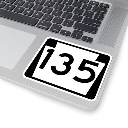 PA-135 (Pennsylvania) (Road Sign) STICKER Vinyl Kiss-Cut Decal