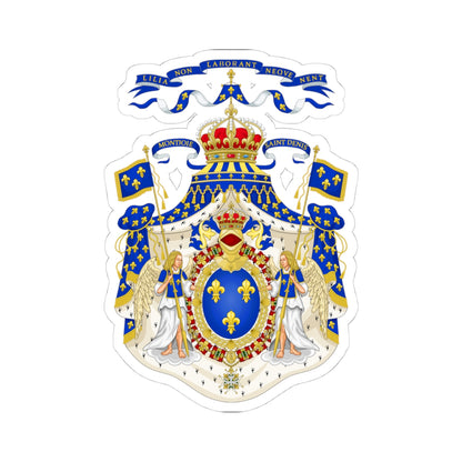 Grand Royal Coat of Arms of France - STICKER Vinyl Kiss-Cut Decal