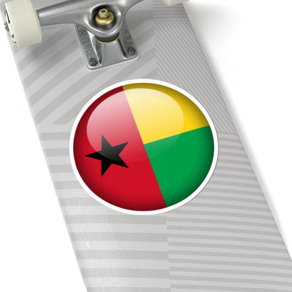 Flag orb Guinea-Bissau (Guinea) STICKER Vinyl Kiss-Cut Decal