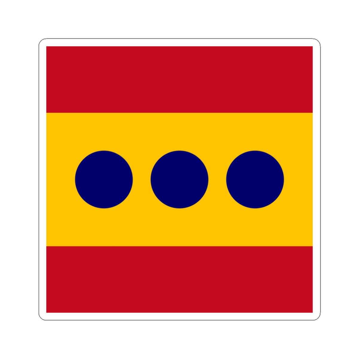 Flag of Admiral Spain (Spain) STICKER Vinyl Kiss-Cut Decal