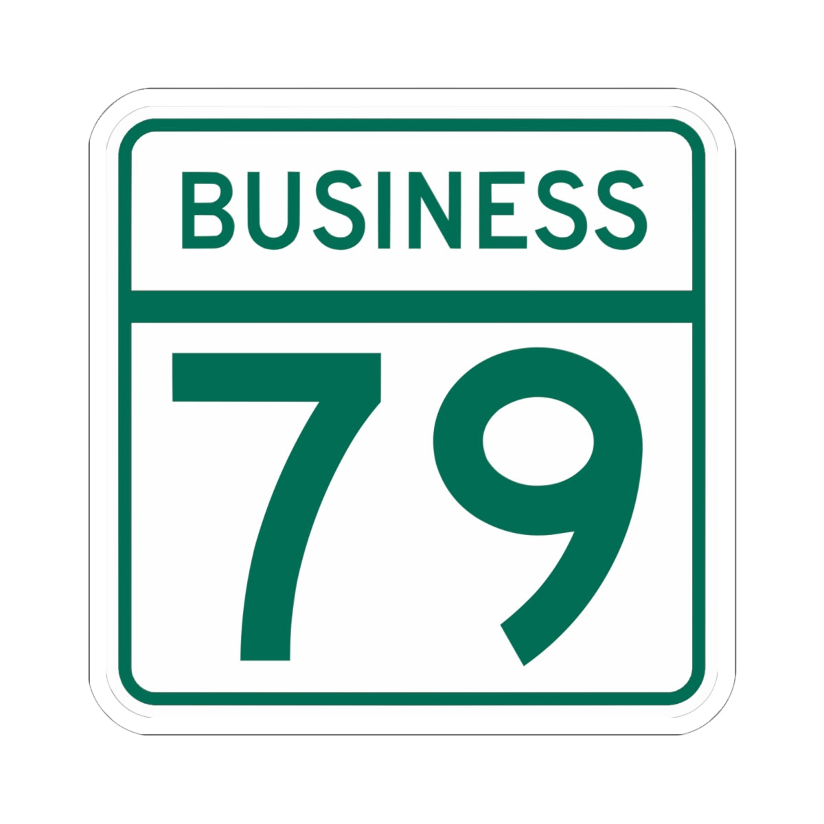 MD Route 79 Business (Maryland) (Road Sign) STICKER Vinyl Kiss-Cut Decal