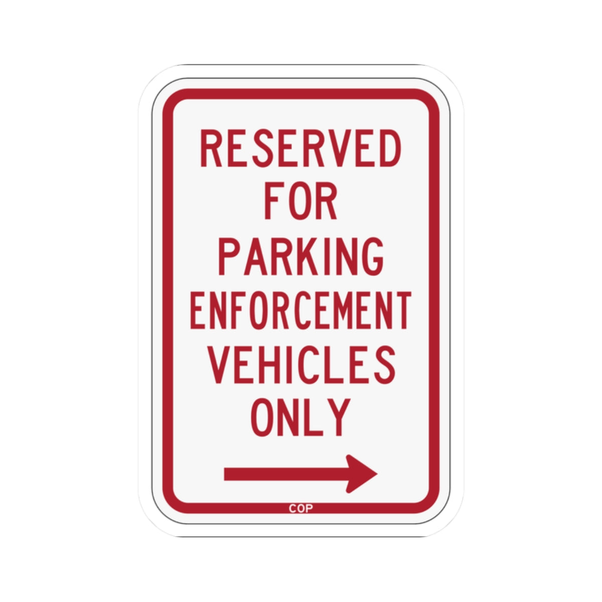 PBOT Road sign P4100R (Oregon) (Road Sign) STICKER Vinyl Kiss-Cut Decal