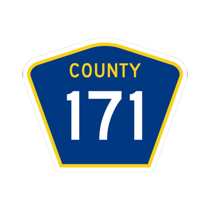 County 171 MN (Minnesota) (Road Sign) STICKER Vinyl Kiss-Cut Decal